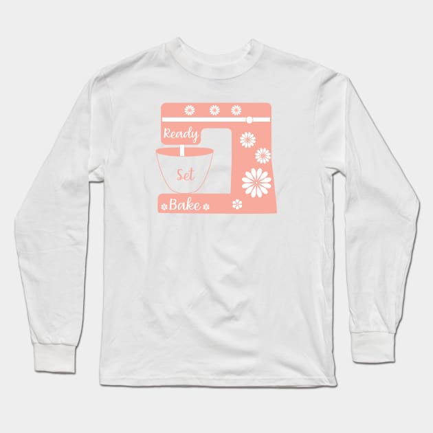 ready set bake orange Long Sleeve T-Shirt by shimodesign